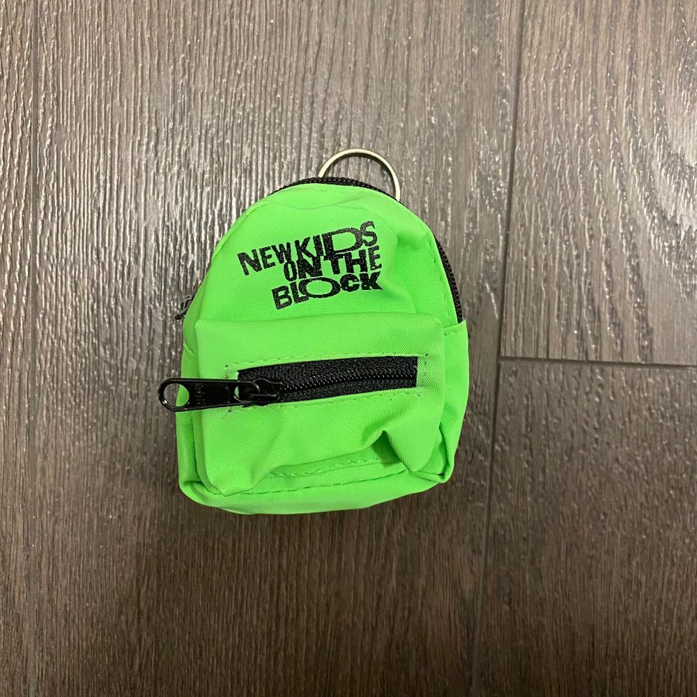 vintage 90s New Kids On the Block Mini Backpack Keychain